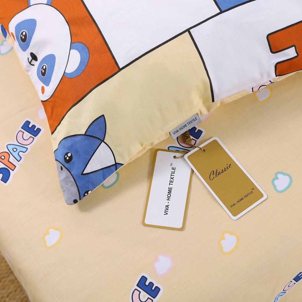 Комплект постельного белья на резинке Сатин Люкс KIDS 100% хлопок CDKR039 140*200*25/1.5 спальный/50-70 1 шт - Ситрейд фото 7