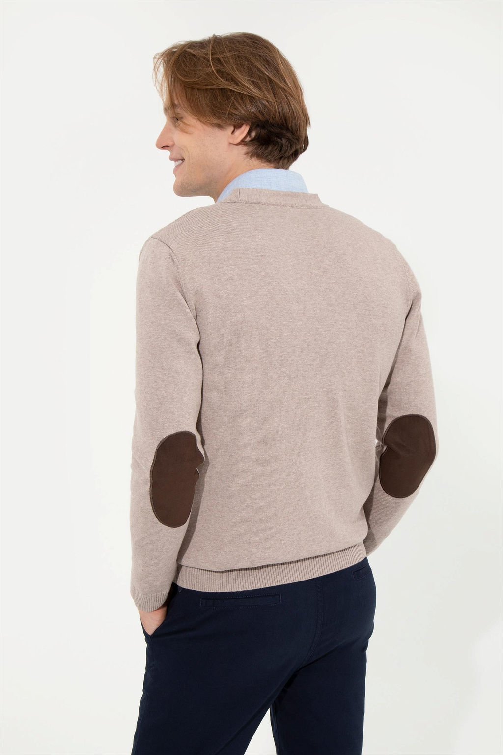 Мужской кардиган базового трикотажа из норки и меланжа Неожиданная скидка в корзине - U.s. polo assn фото 5