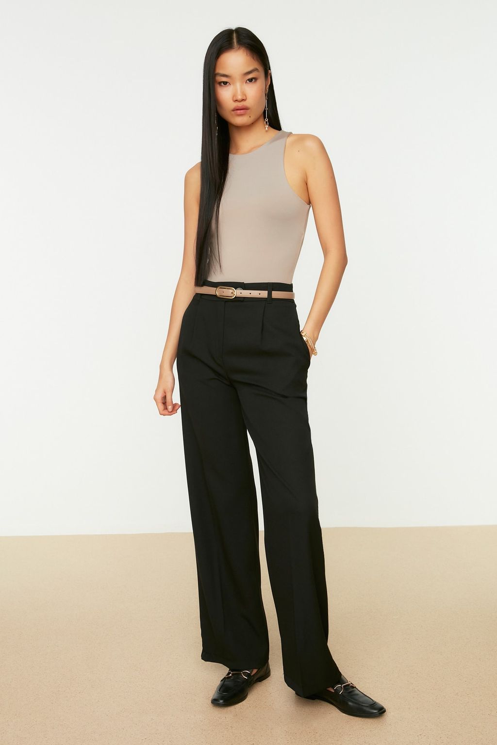 Vizon Halter Yaka Vucuda Oturan Esnek Alttan C?tc?tl? Orme Body TWOSS20BD0044