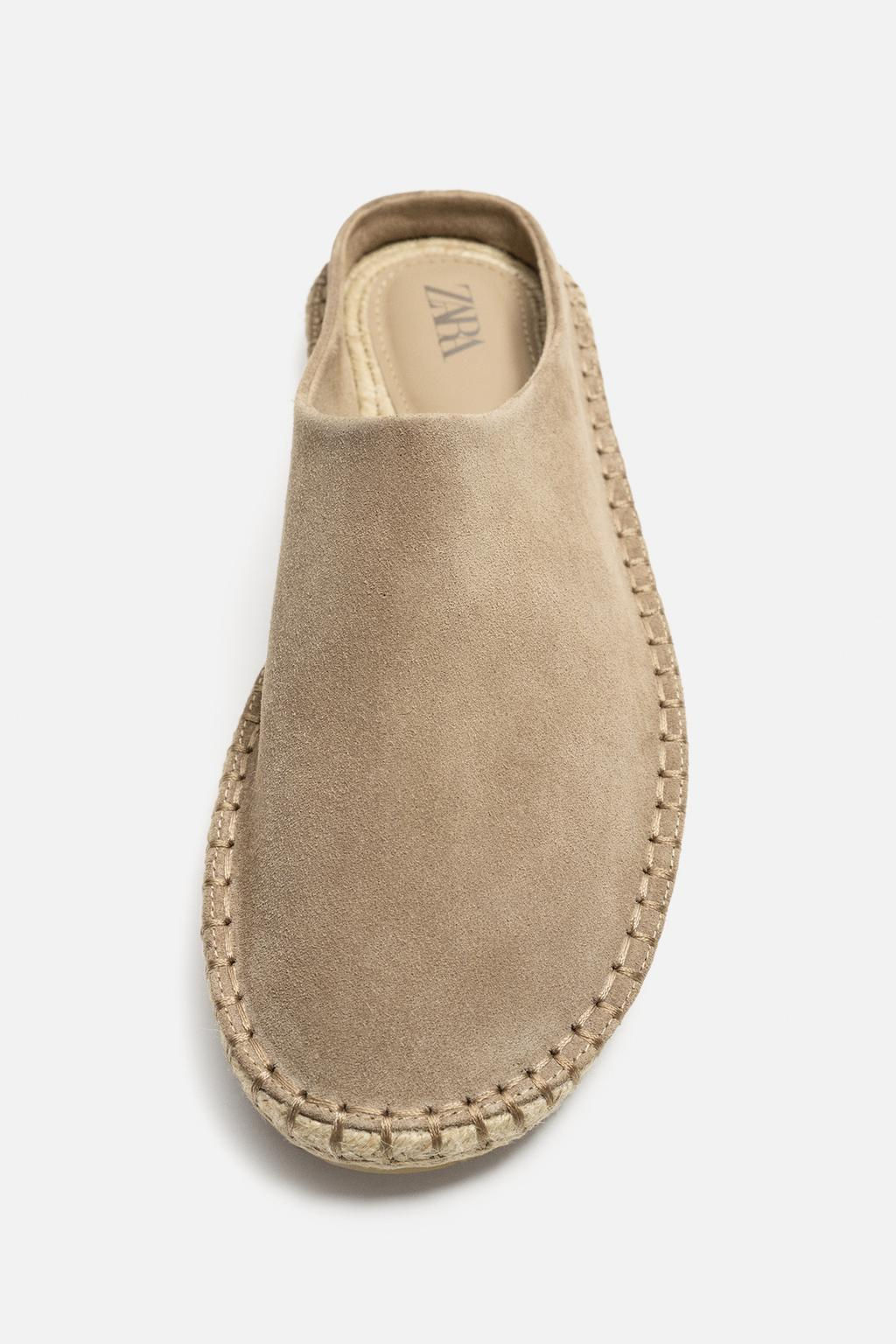 LEATHER MULE ESPADRILLES - Zara фото 5