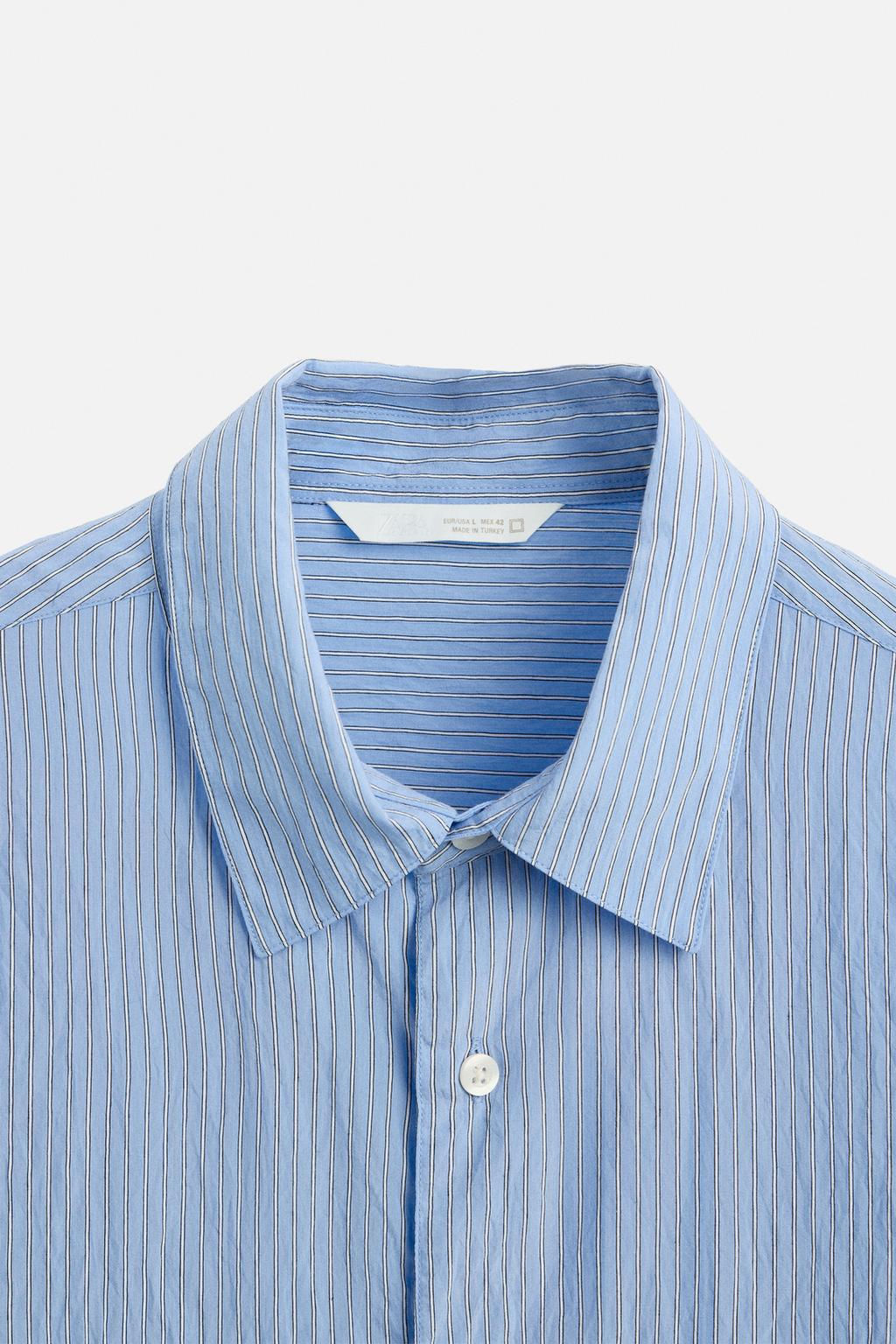 STRIPED FLOWING SHIRT - Zara фото 10