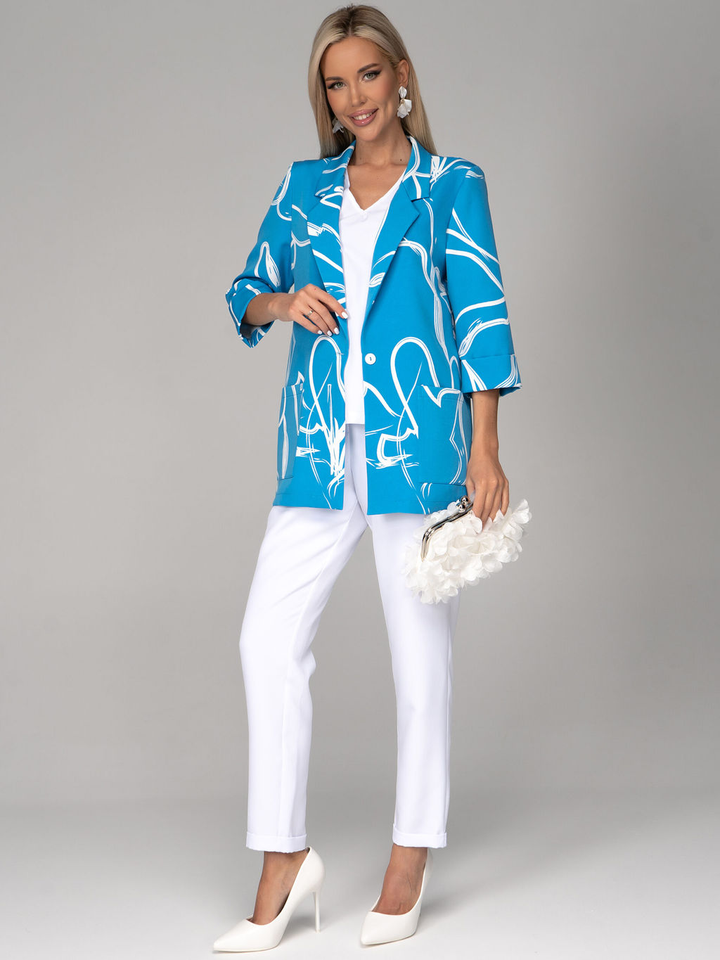 Пиджак Шерри (голубой) - Эльза фото 7