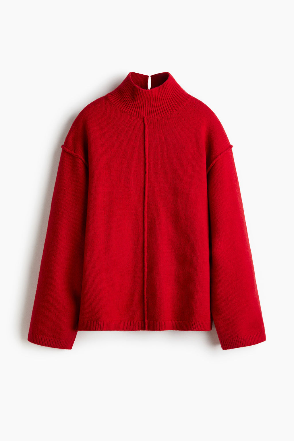Jersey con cuello perkins y costuras decorativas - H&m фото 5