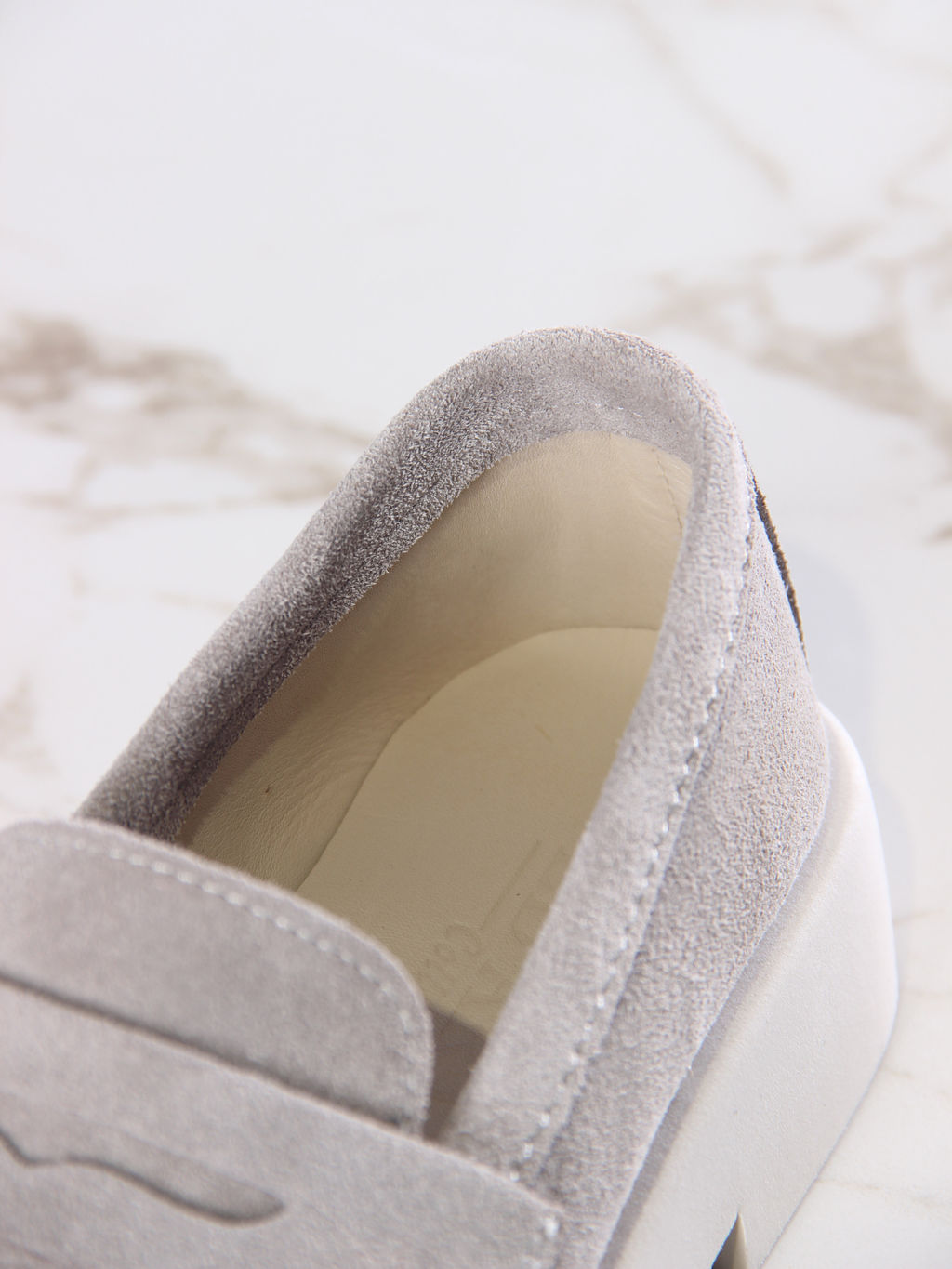 Лоферы туфли 176.1593be.Каменный замша