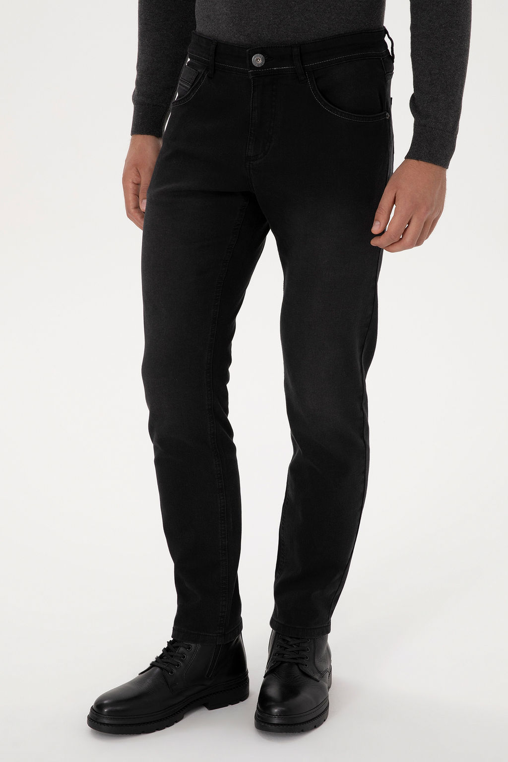 Erkek Siyah Slim Fit Jean Pantolon - U.s. polo assn фото 8