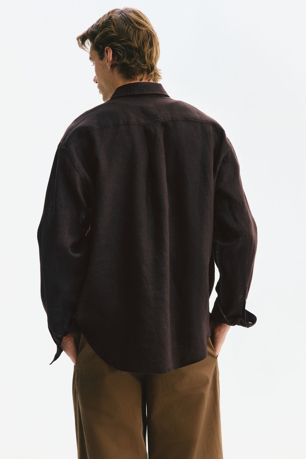 Camisa de lino Relaxed Fit - H&m фото 8