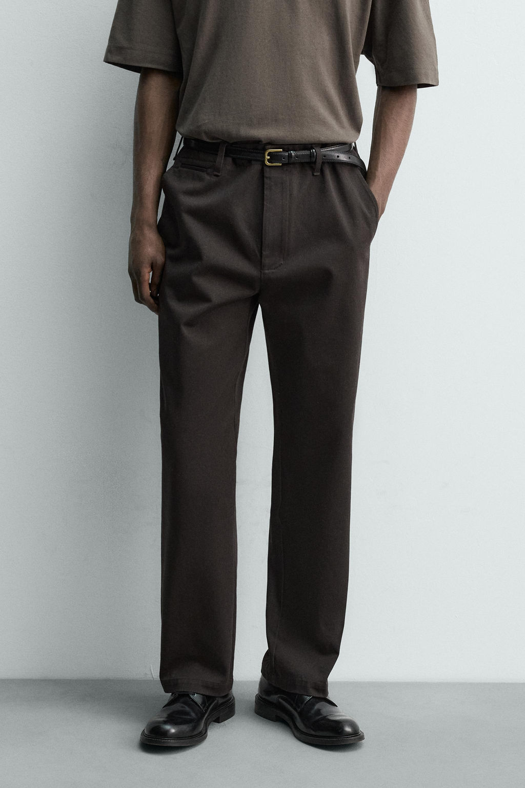 REGULAR FIT CHINO TROUSERS - Zara фото 21