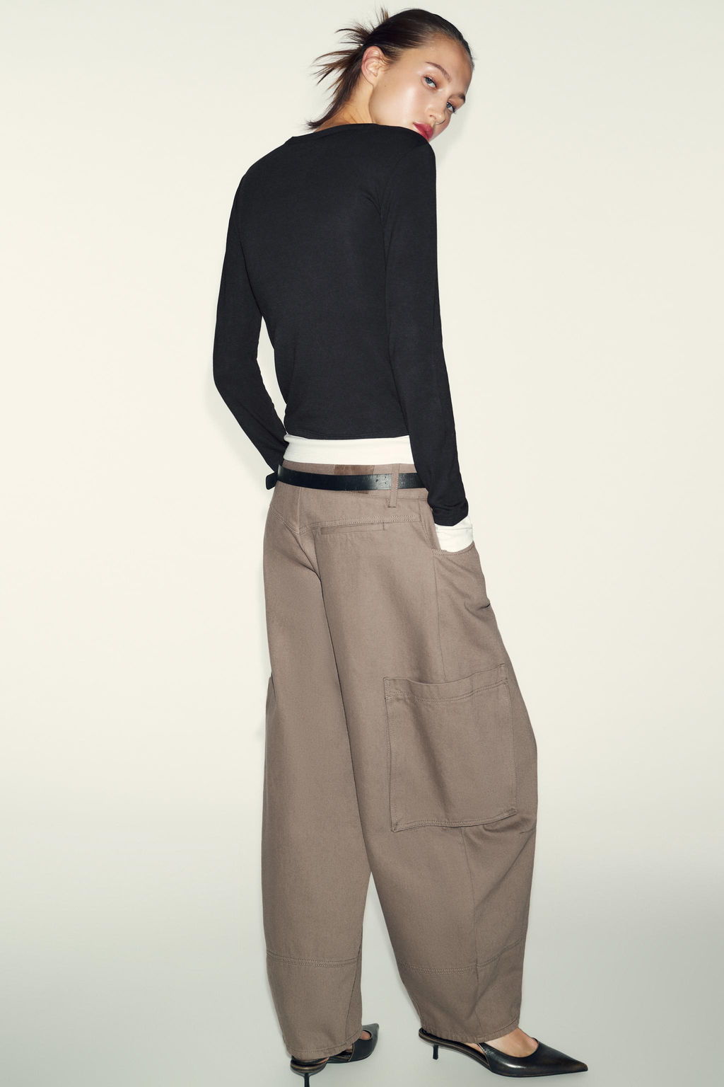 DOUBLE CONTRAST T-SHIRT - Zara фото 13