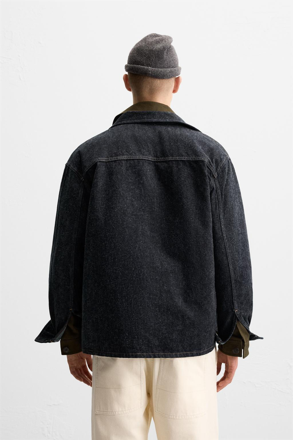 BRUSHED TEXTURE DENIM SHIRT - Zara фото 3