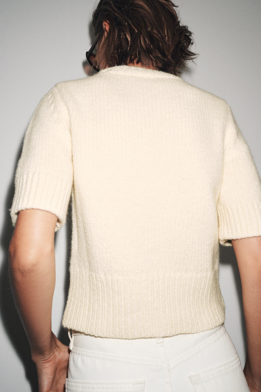 SHORT SLEEVE KNIT SWEATER - Zara фото 3