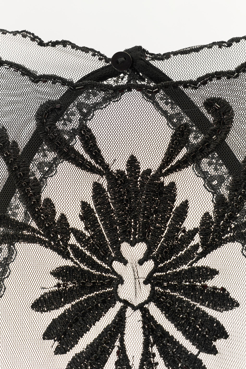 VESTIDO GODETS BORDADOS ABALORIOS / Negro - Zara фото 7