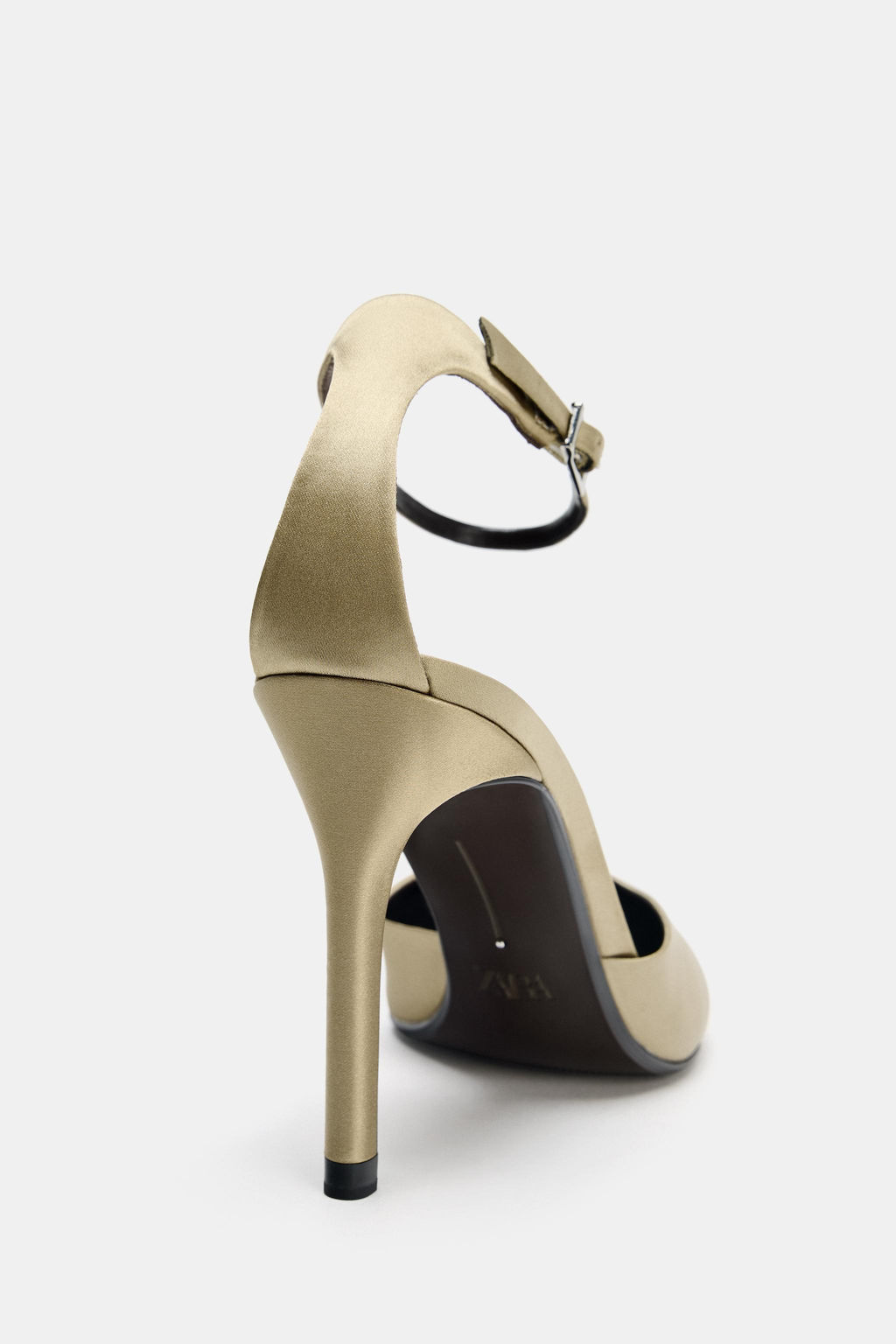 SATIN HIGH-HEEL SHOES WITH STRAP - Zara фото 20