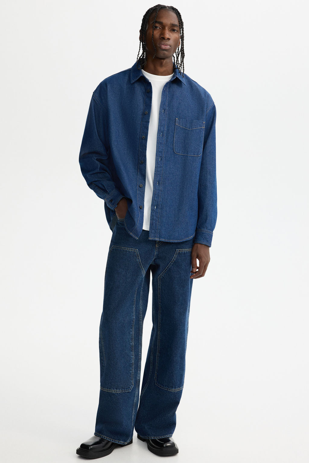 Camisa denim Loose Fit - H&m фото 3