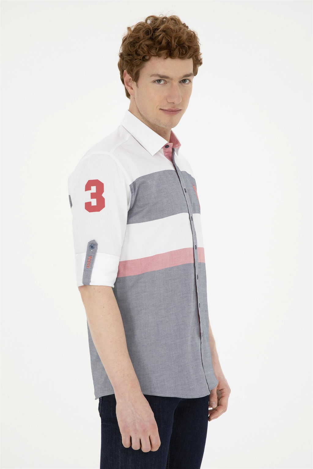 Мужская темно-синяя рубашка с длинным рукавом Неожиданная скидка в корзине - U.s. polo assn фото 3