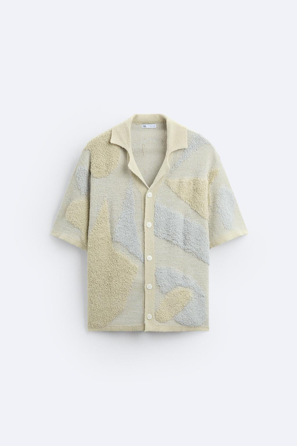 TERRY JACQUARD SHIRT - Zara фото 6