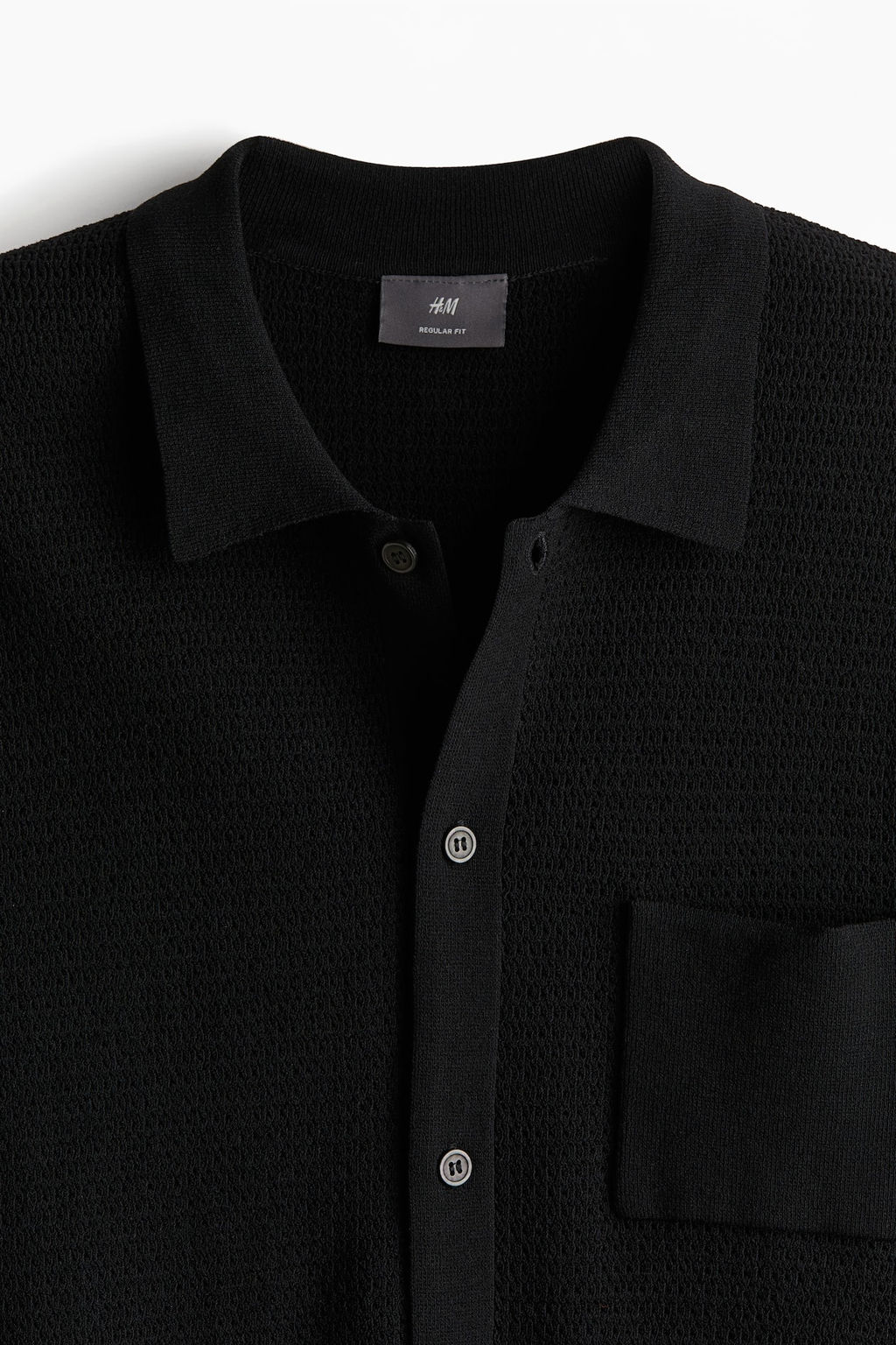 Camisa en punto texturizado Regular Fit - H&m фото 6
