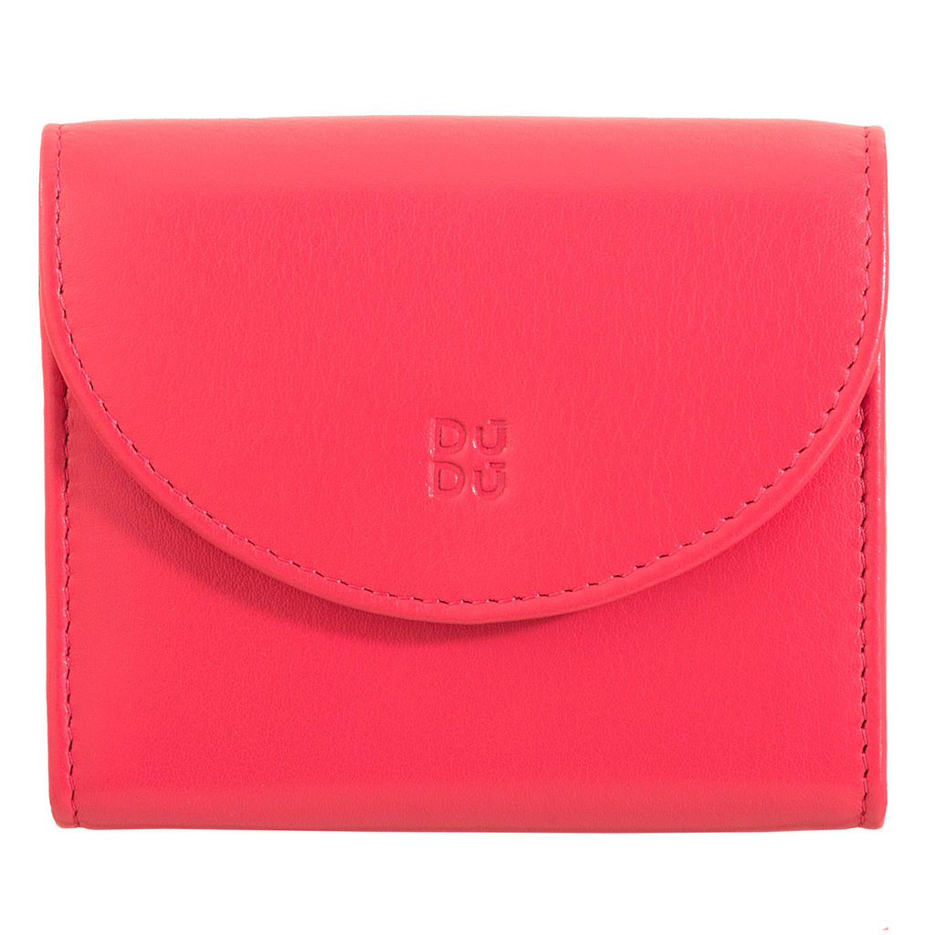 Кошелек кожаный DuDu серии Malaga | малиновый - Dudubags фото 2