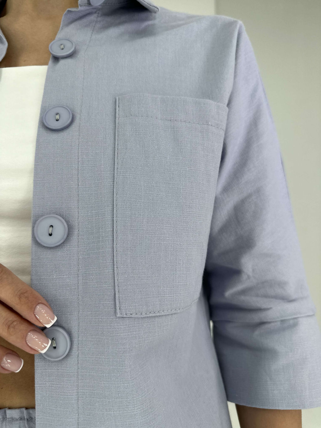 Костюм Инес (серо-голубой) - Nadi bordo фото 5