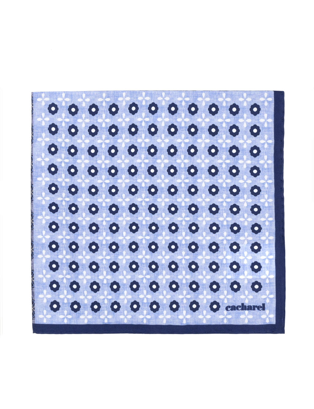 Темно-синий шелковый платок - Cacharel фото 2