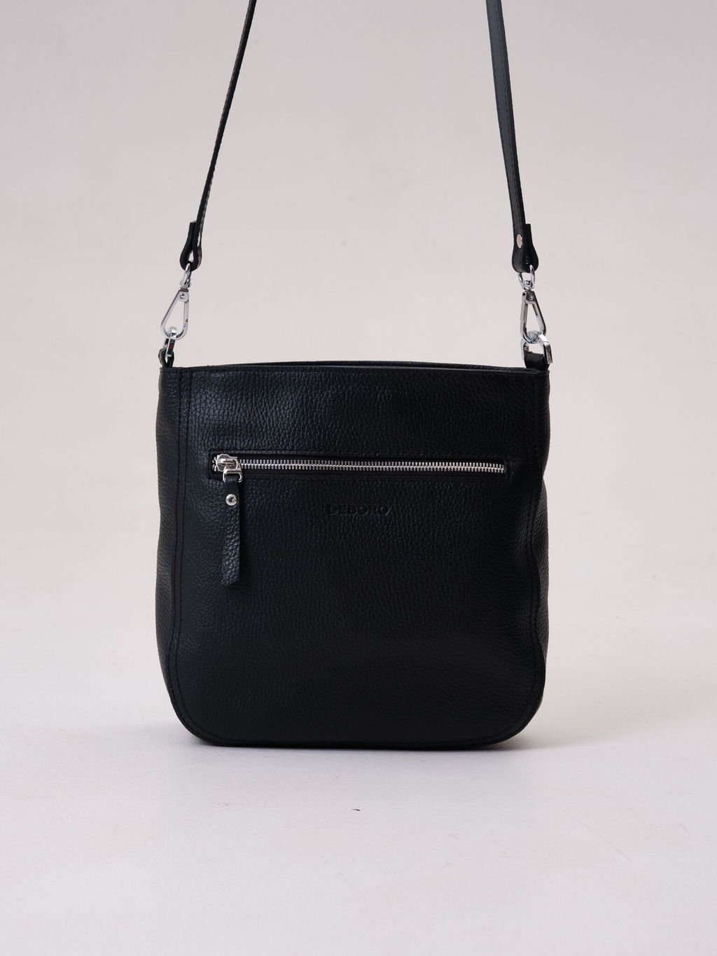 Сумка кожаная кросс-боди Deboro 3410 черный
