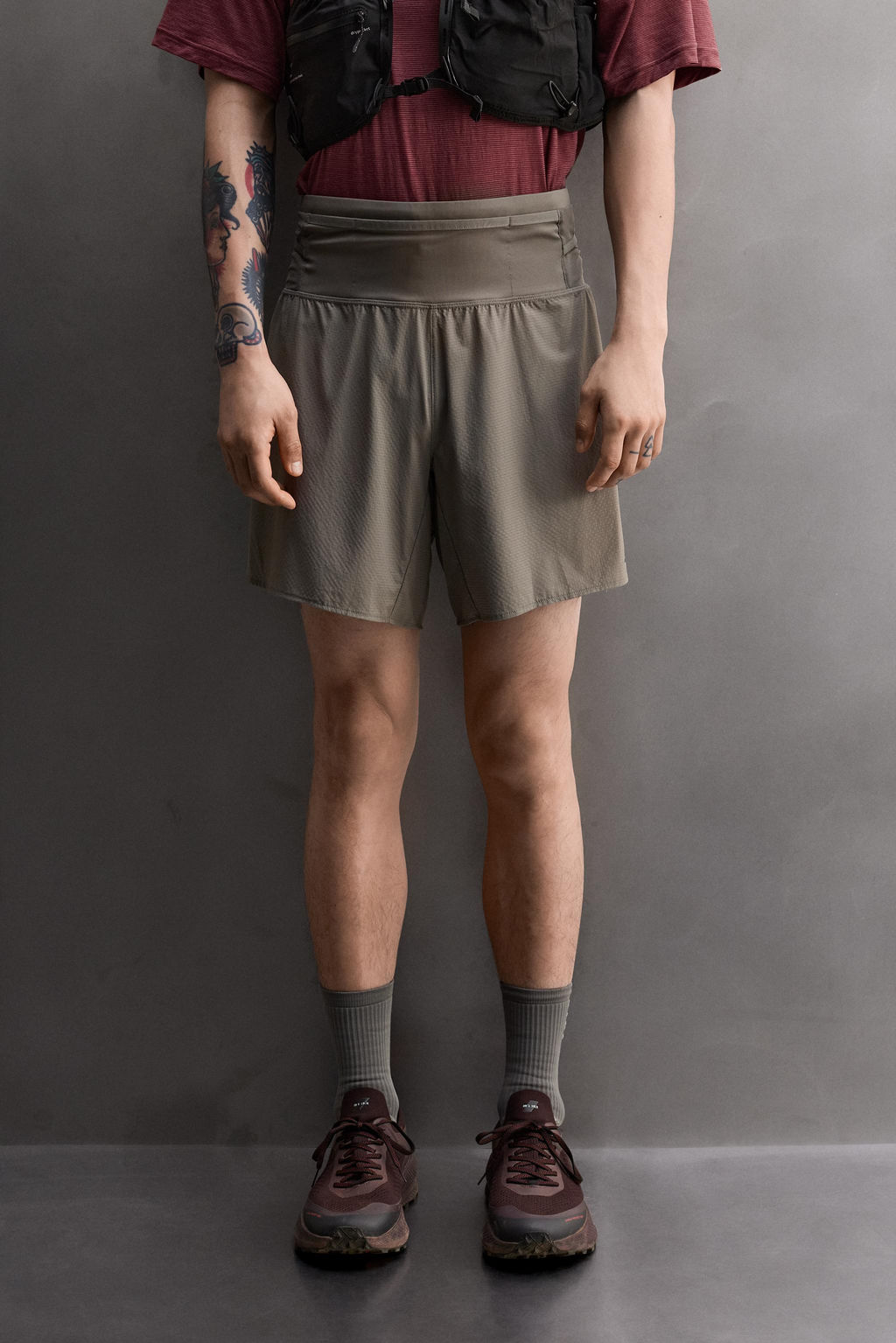 PANTALONES CORTOS TRAIL RUNNING / Gris antracita - Zara фото 2