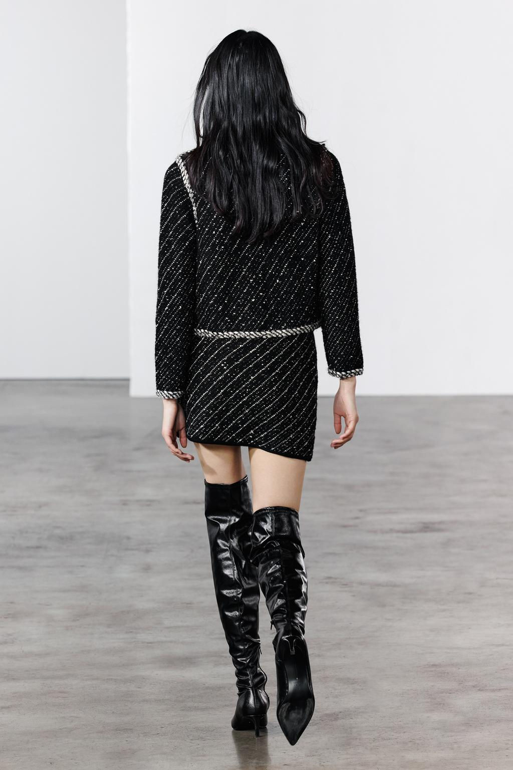 CONTRAST KNIT CARDIGAN - Zara фото 3
