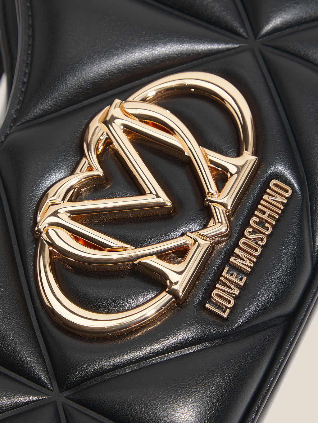 Женская сумка на плечо LOVE MOSCHINO EMBOSSED Q Артикул 4561069, черный  фото 2