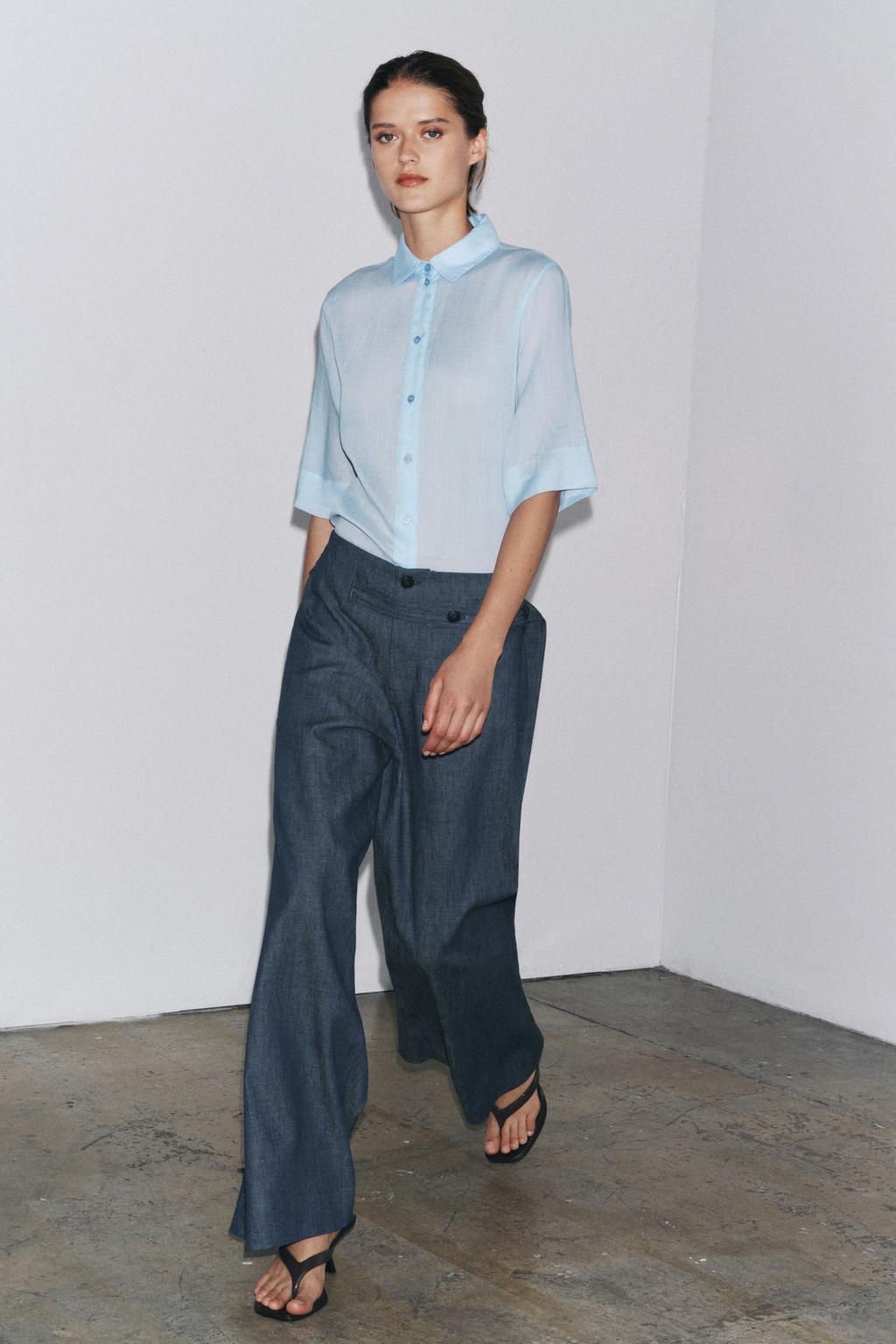 ZW COLLECTION RAMIE SHIRT - Zara фото 3