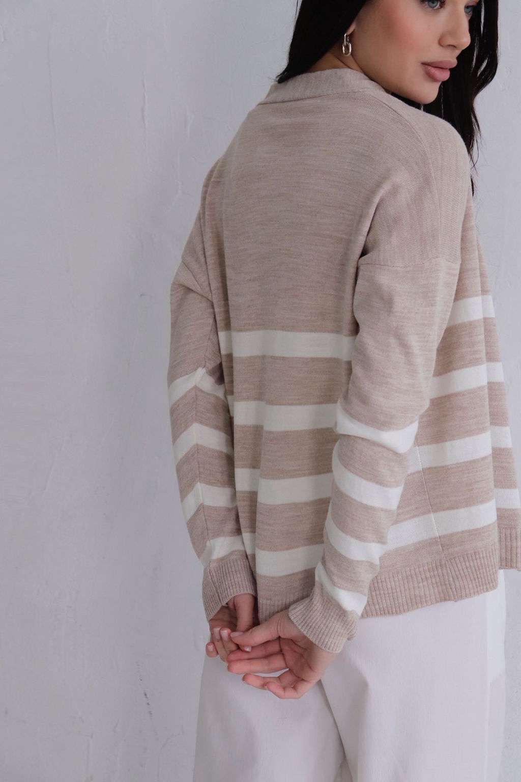 Кардиган вязаный бежевый - Martichelli фото 7