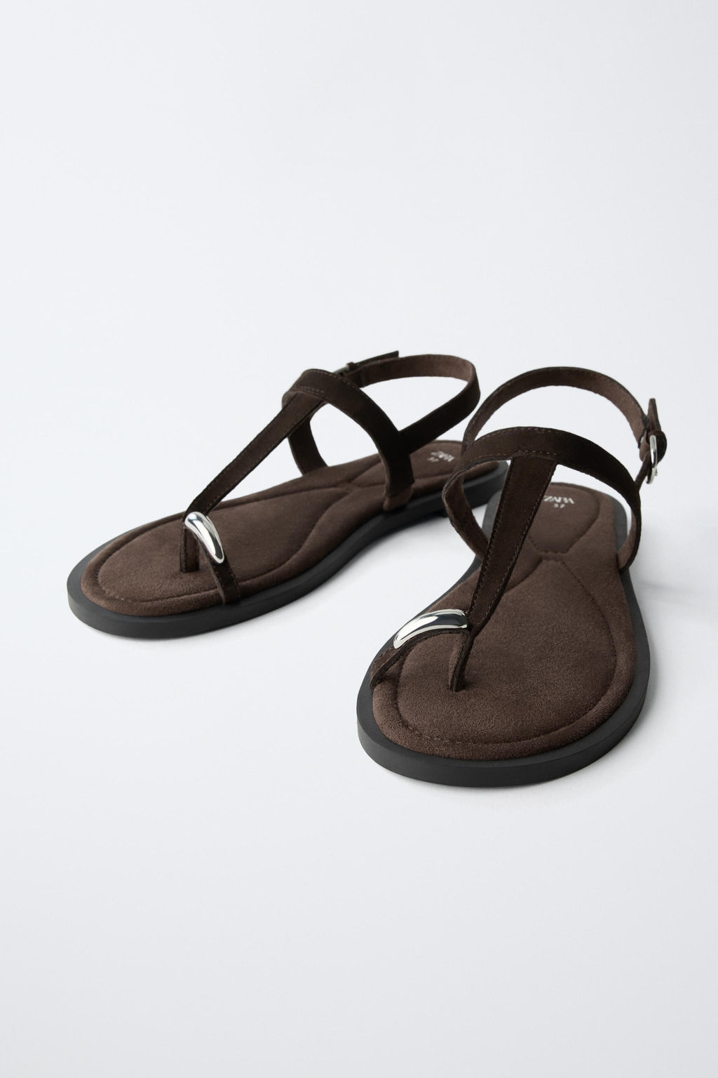 SANDALIA PIEL / Marr?n - Zara фото 3