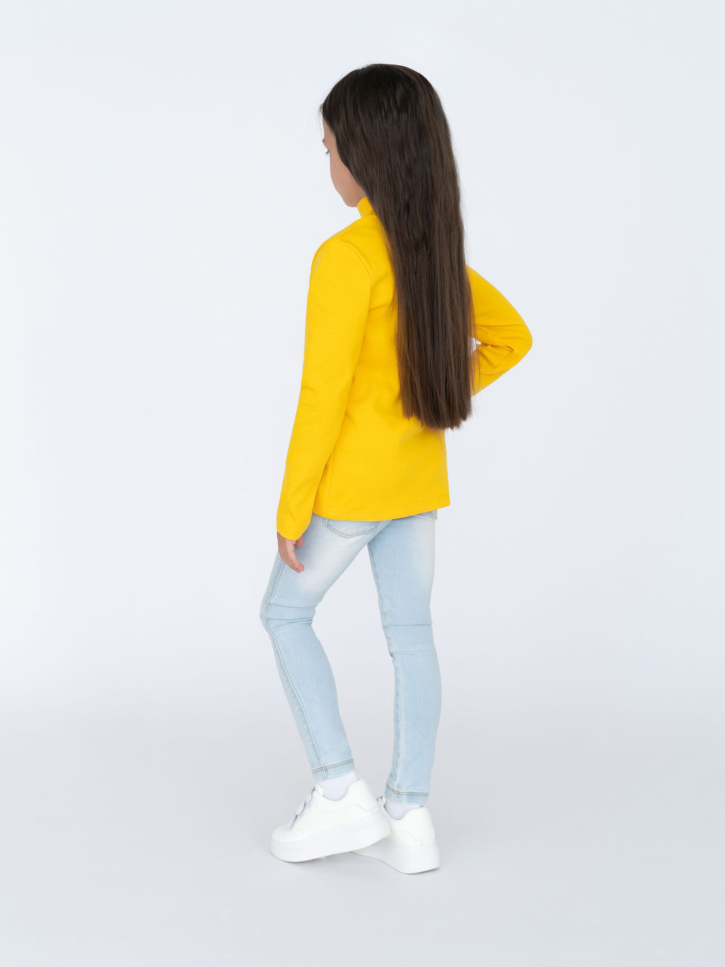 Джемпер-водолазка желтая 645 (116, 60)