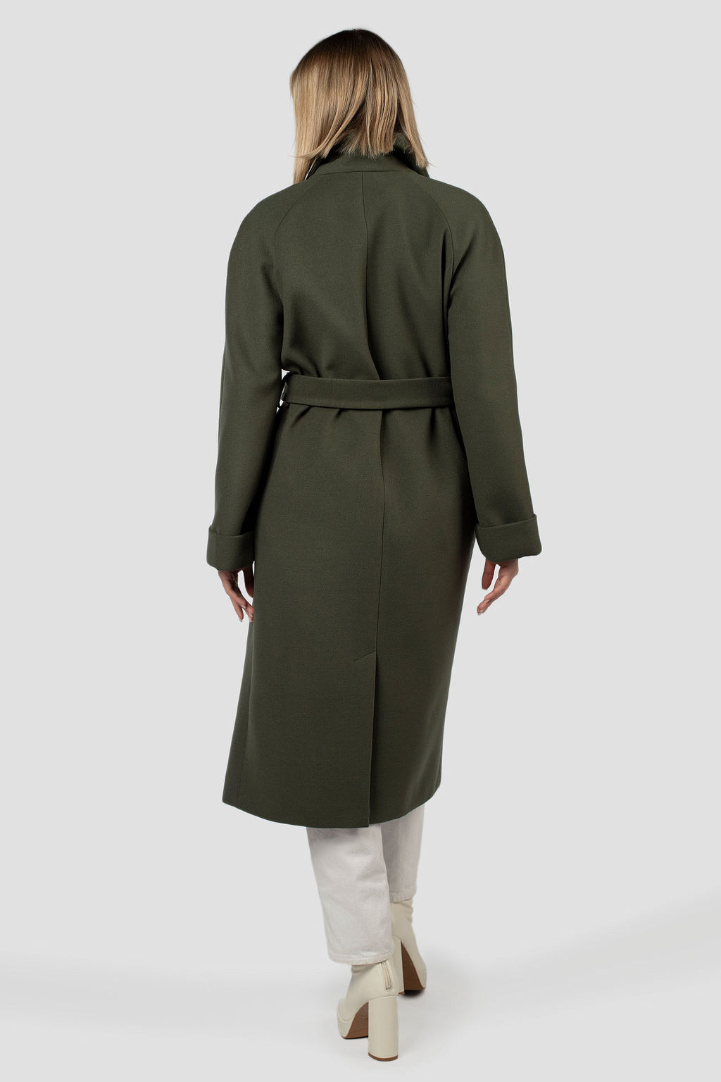 Пальто женское демисезонное (пояс) - El podio фото 5