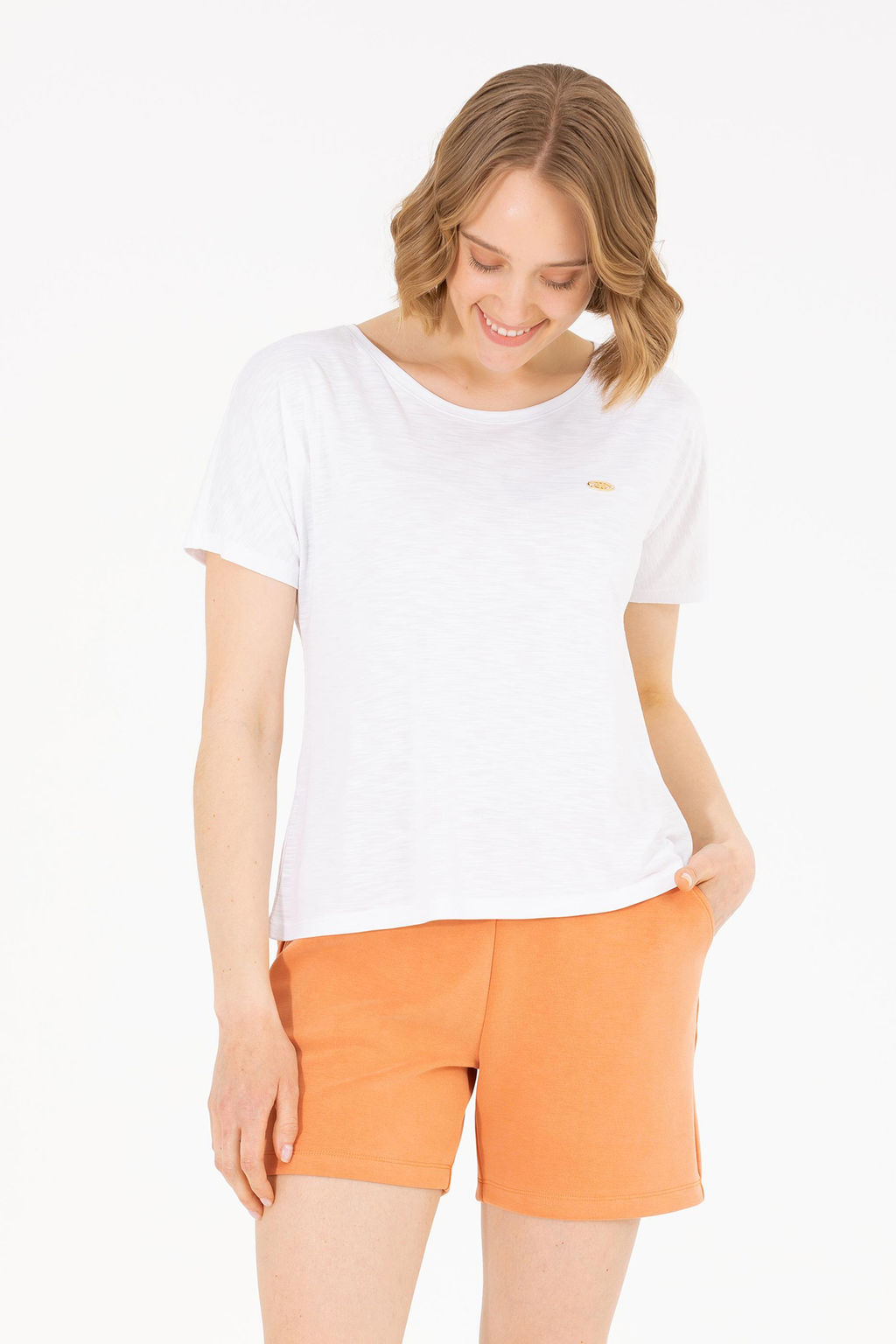 U. S. Polo Assn Женская белая футболка с круглым вырезом - U.s. polo assn фото 15