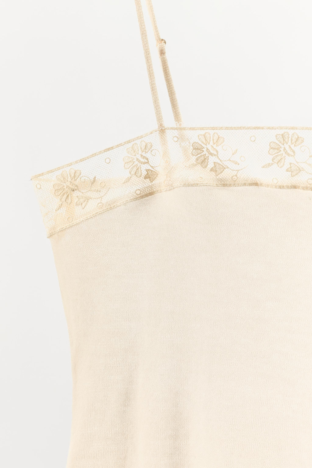 BODY PUNTO FINO ENCAJE / Crudo - Zara фото 7