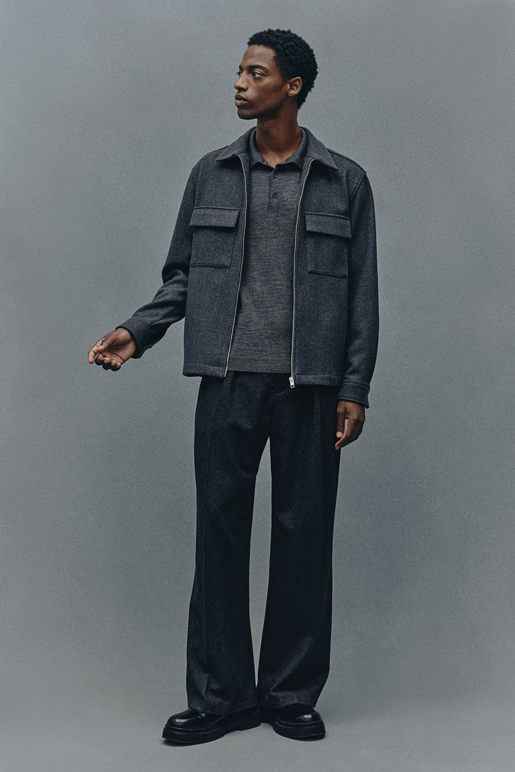 Polo de lana Slim Fit - H&m фото 2