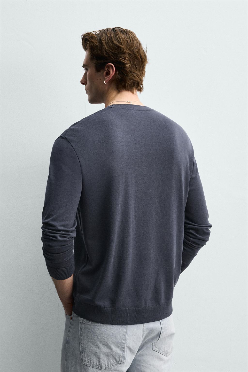 JERSEY REGULAR FIT B?SICO / Azulina - Zara фото 3