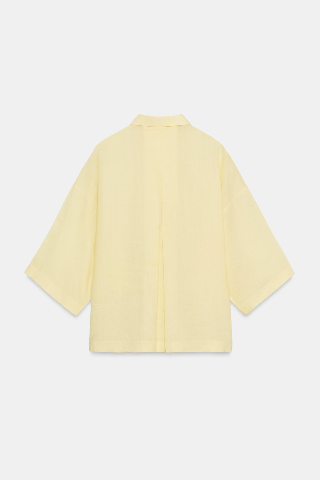CAMISA FLUIDA OVERSIZE ZW COLLECTION / Amarillo - Zara фото 5