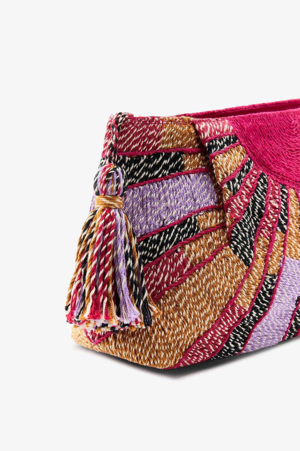 RECTANGULAR BRAIDED BAG - Zara фото 5