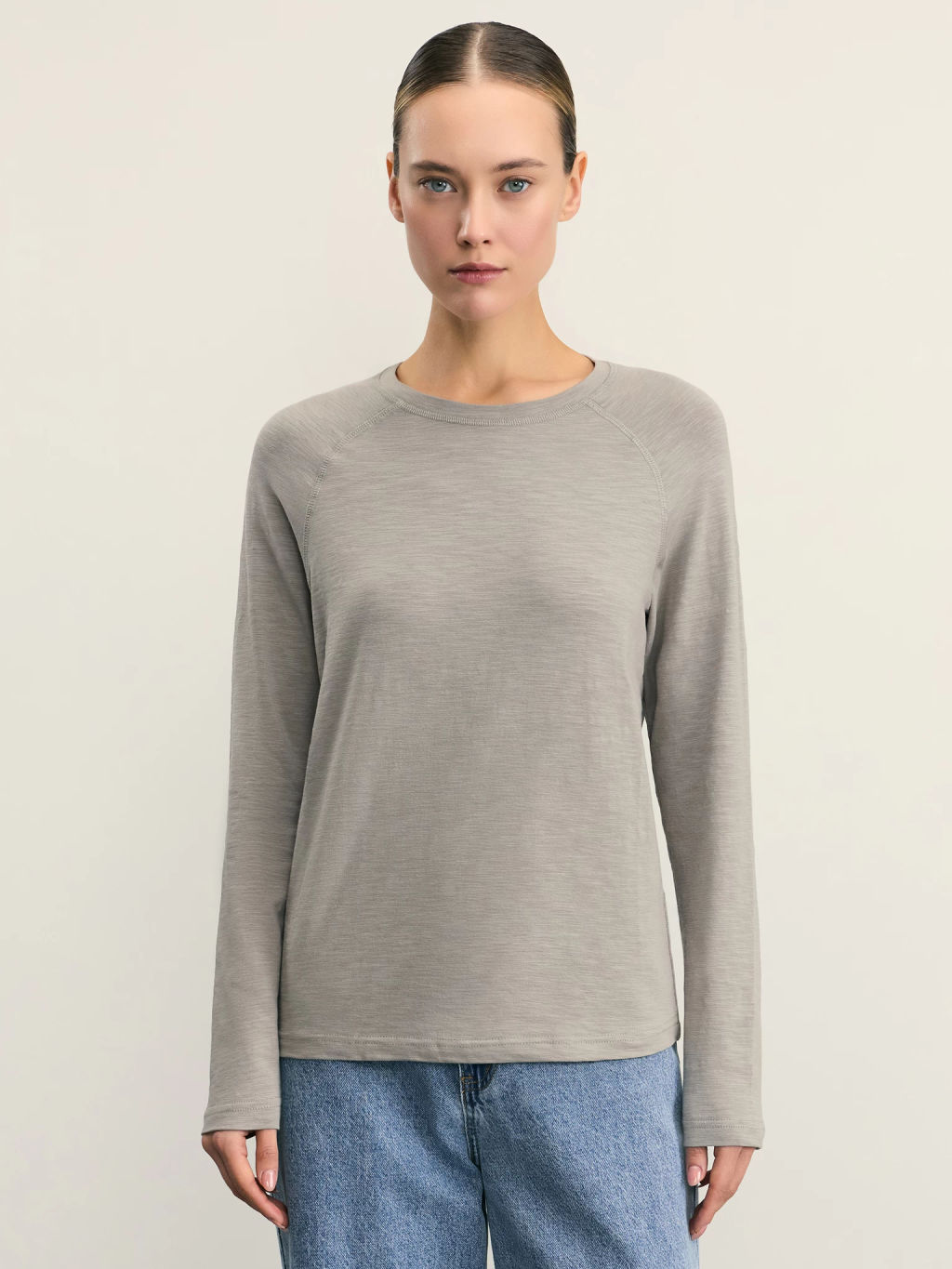 Базовый лонгслив из хлопка / Zarina  фото 3