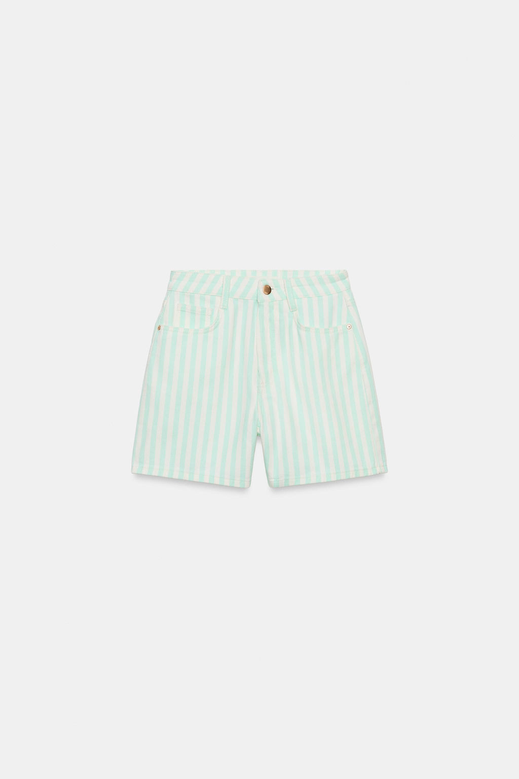 SHORTS Z1975 MOM FIT / rayas - Zara фото 5
