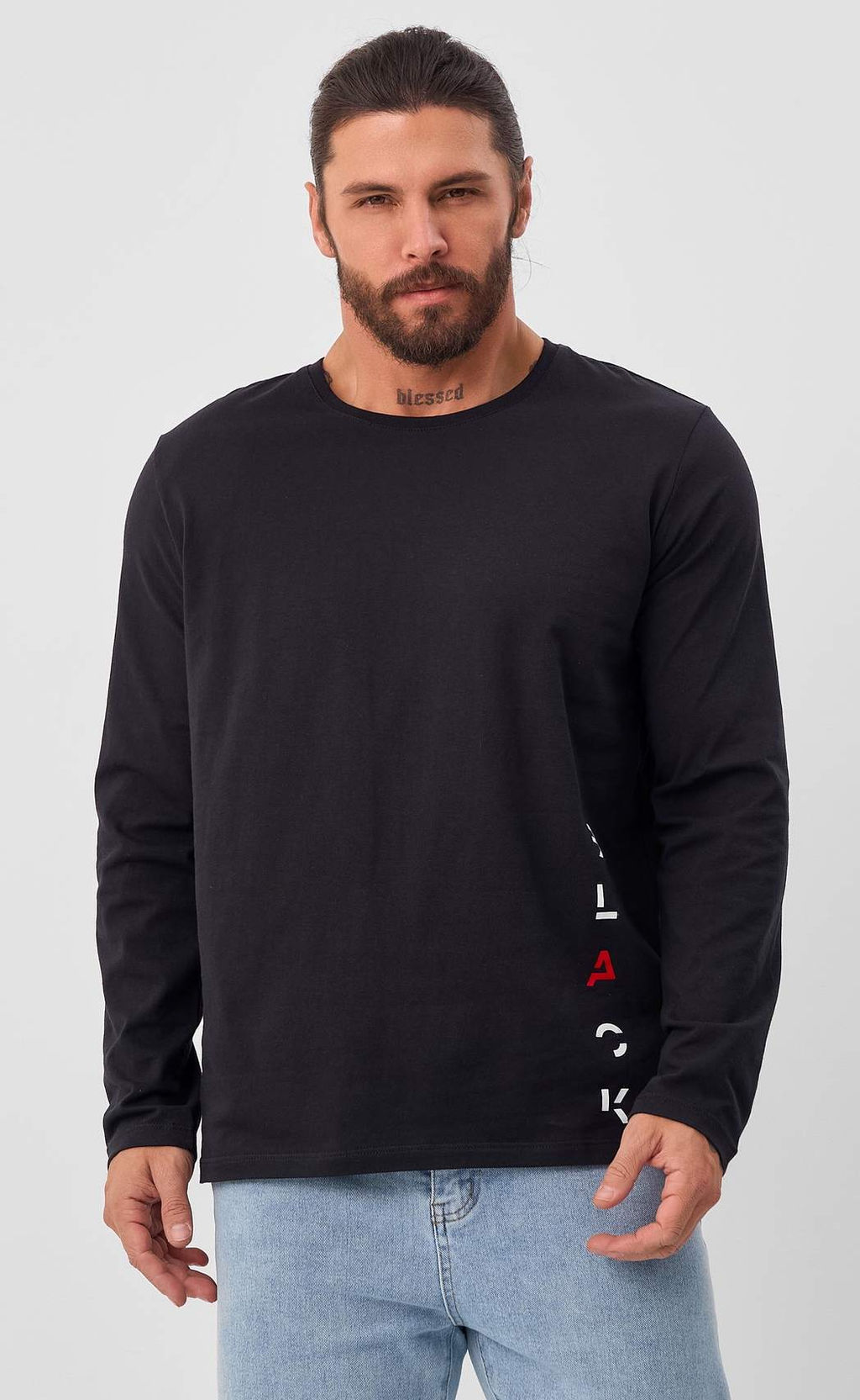 Лонгслив F521-1001-899 black - Fine joyce фото 9