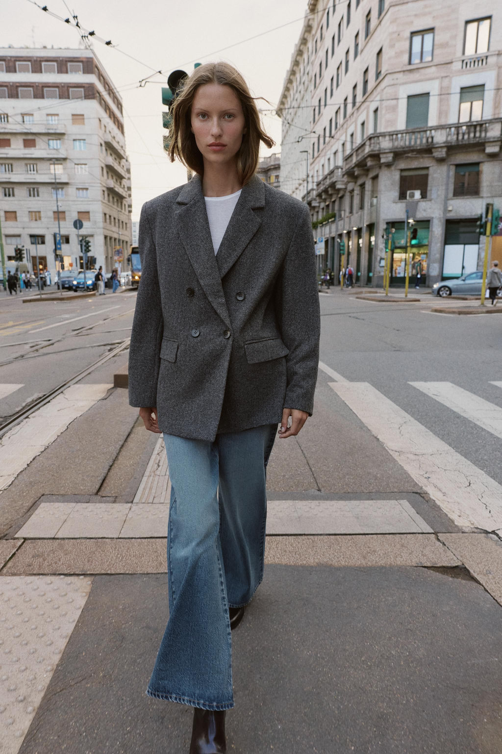 OVERSIZE DOUBLE-BREASTED BLAZER - Zara фото 6