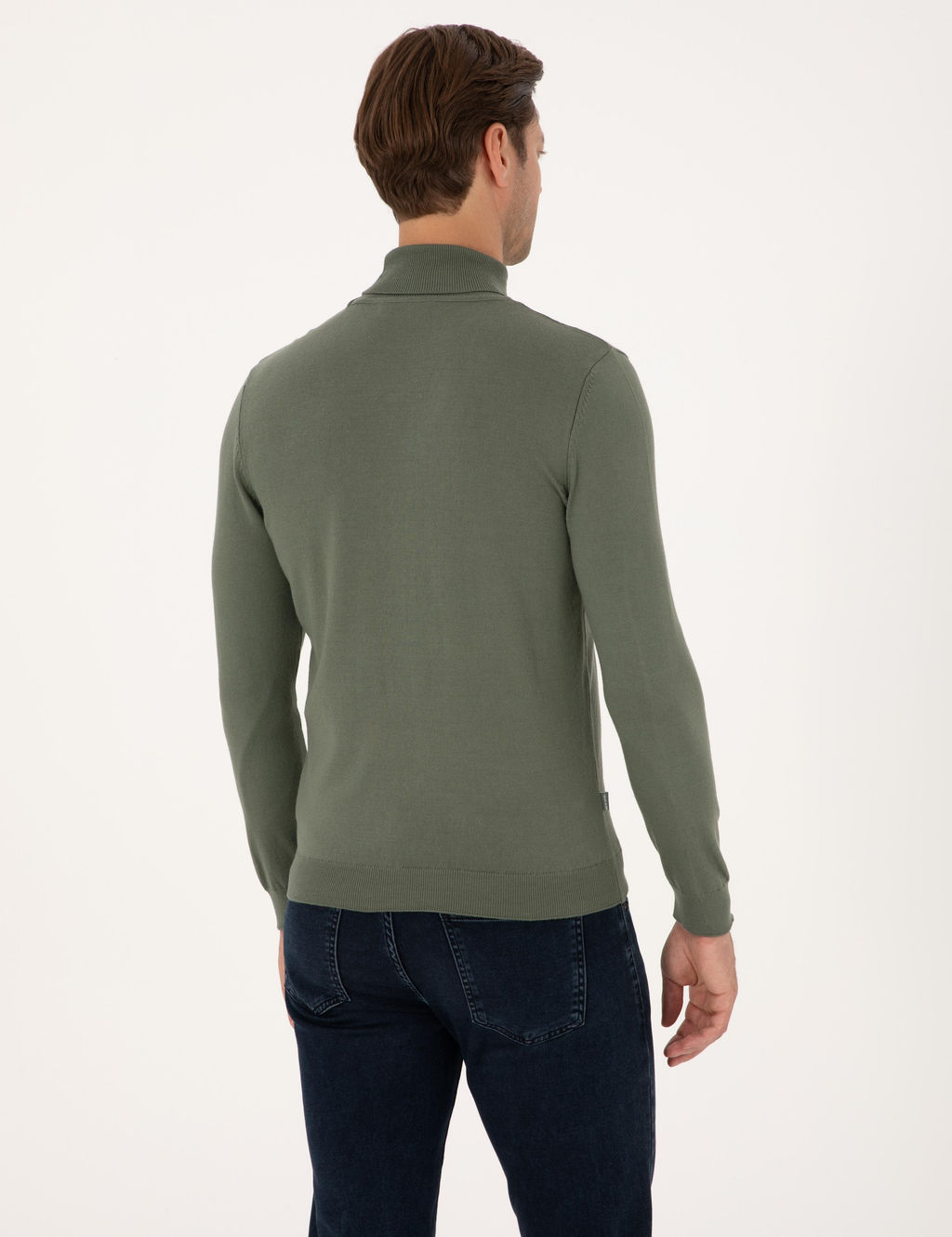 Duman Slim Fit Bal_k__ Yaka Basic Triko Kazak - Pierre cardin фото 5