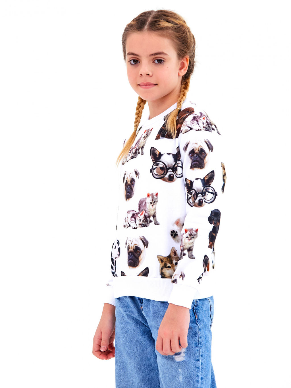 Свитшот "Перси-Клайд",белый