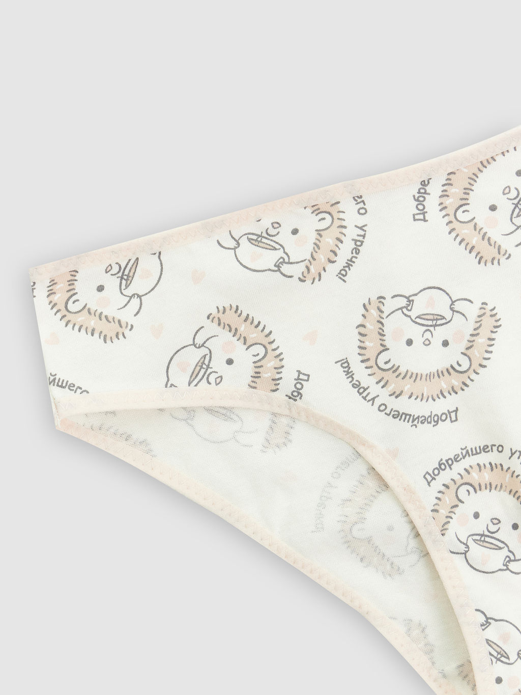Цена за 2 штуки! Трусы для девочек кремовые с принтом - Mark formelle фото 3