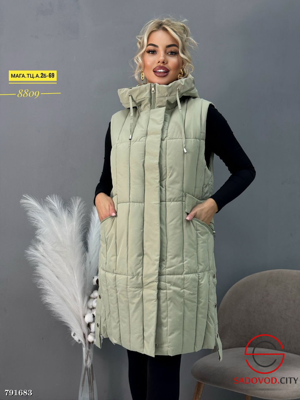 Женский жилет, 52-60 р.