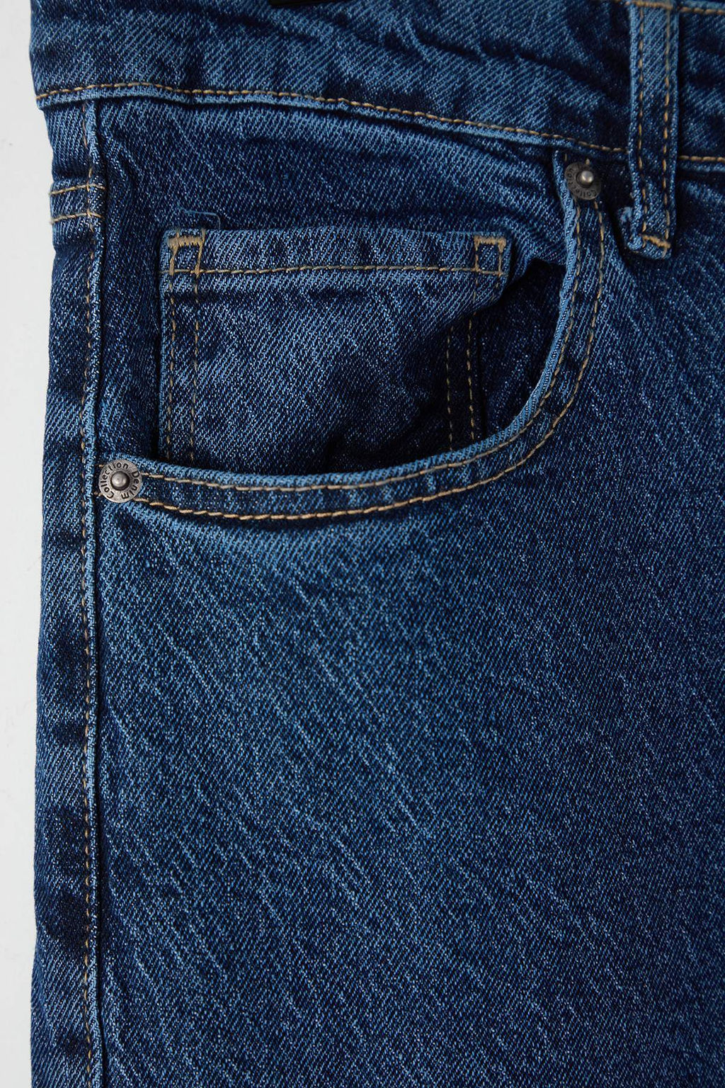 Lacivert Baggy/90s Straight Fit Jeans Bol Kot Pantolon TMNSS24JE00012