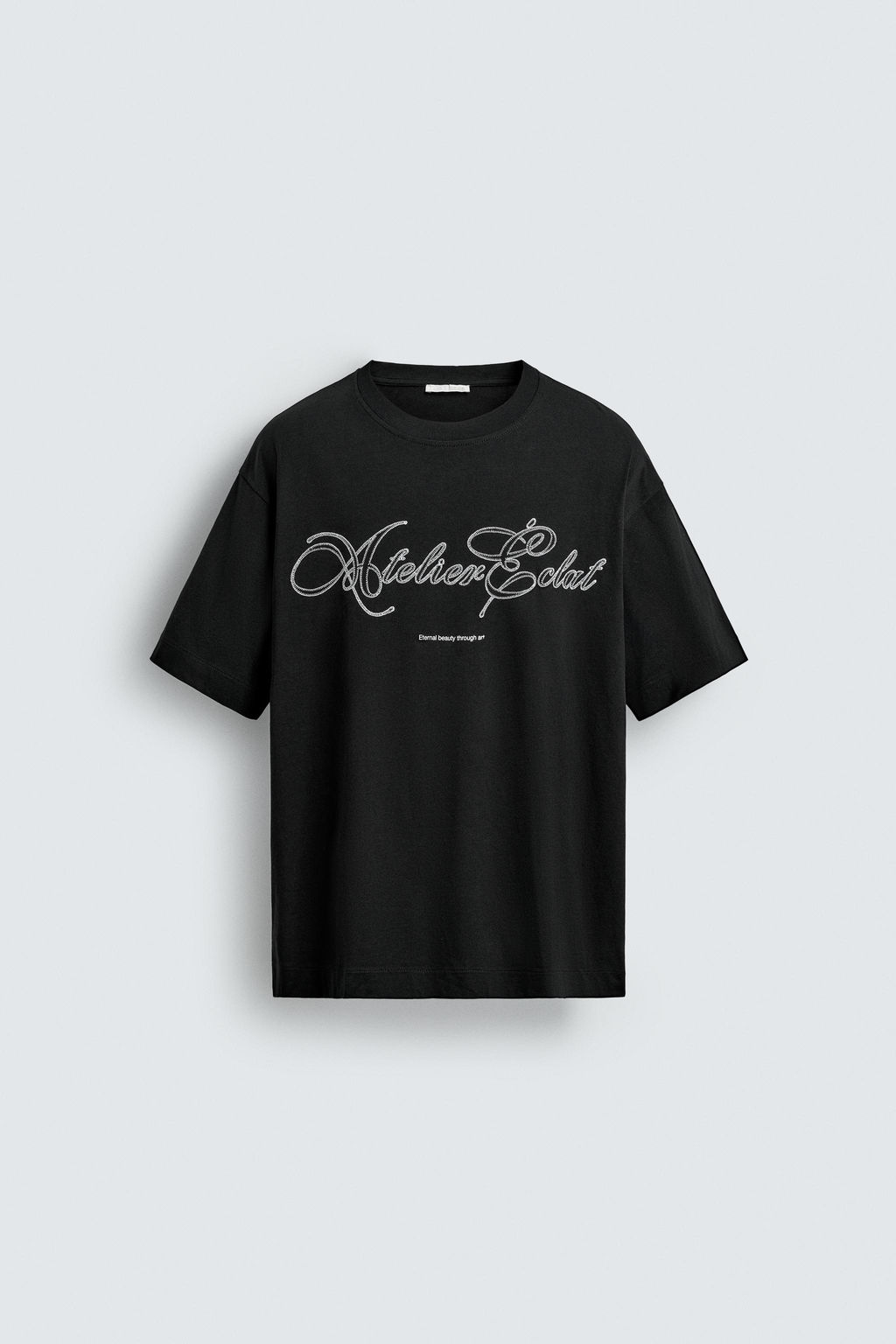 EMBROIDERED SLOGAN T-SHIRT - Zara фото 7