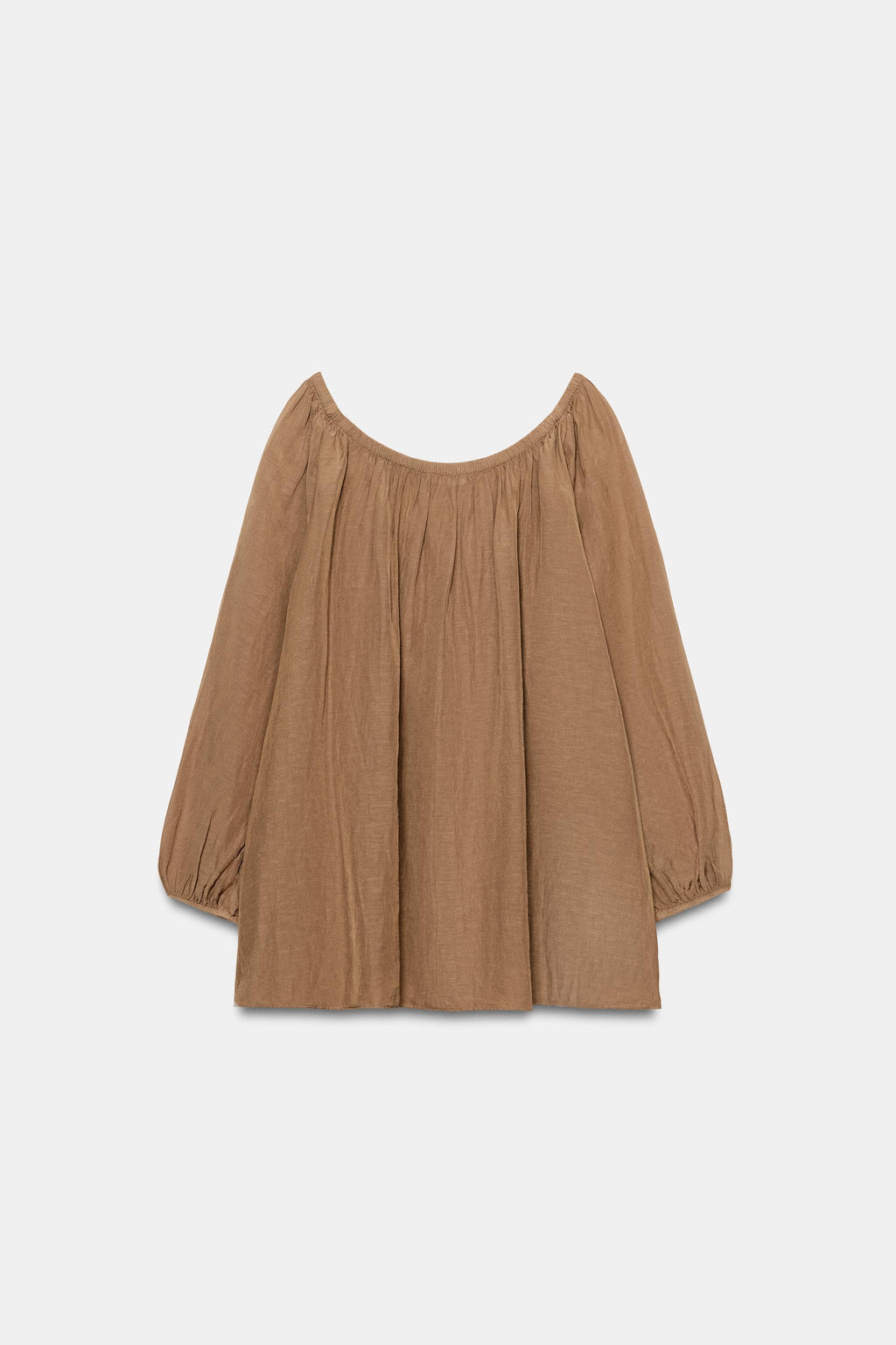 BLUSA CON LINO ZW COLLECTION / Toffe - Zara фото 6