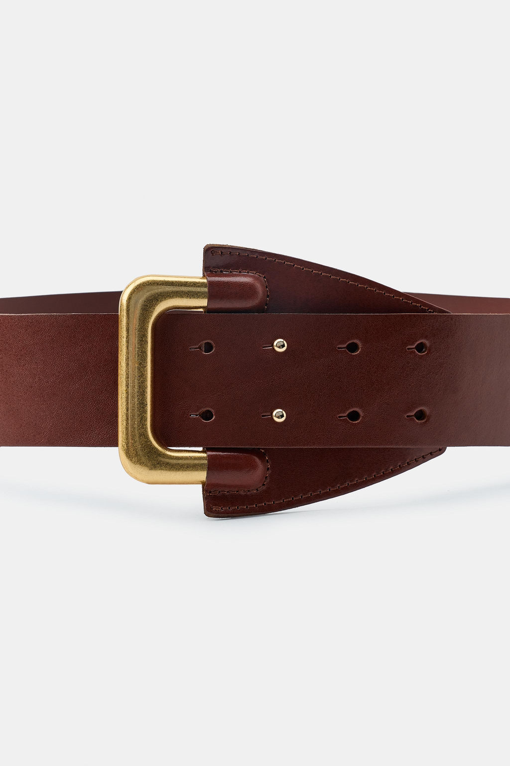 100% LEATHER BELT WITH PIN BUCKLE - Zara фото 3